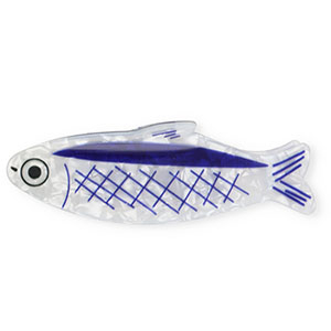 Haarschmuck Haarklemme Fish Pearl shine white-blue-black