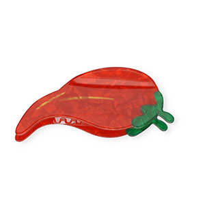 Haarschmuck Haarklemme Chili Pepper Pearl shine red-pearl shine green-gold