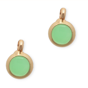 Anh&auml;nger aus Kristallglas 7mm Light green-gold