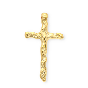 Anh&auml;nger Metall DQ&reg; Cross Goud (nikkelvrij)