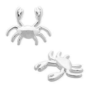 Anh&auml;nger Metall DQ&reg; Crab Antiek zilver (nikkelvrij)