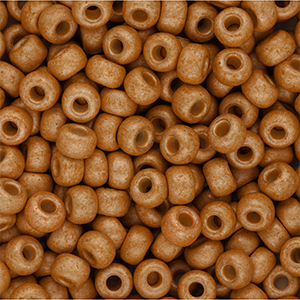 Miyuki 6/0 Rocailles Matted Duracoat Galvanized Yellow Gold 6-4203F