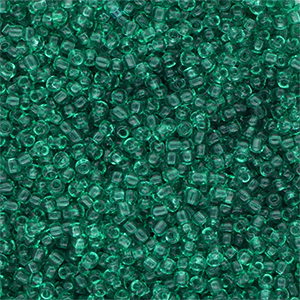 Rocailles&nbsp;Perlen&nbsp;Glas&nbsp;8/0&nbsp;(3&nbsp;mm) Transparent green