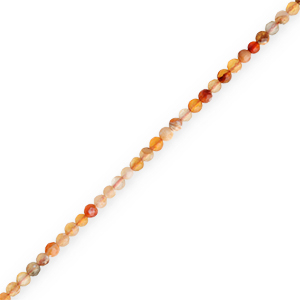 Perlen Naturstein Achat 3mm Facett geschliffen Multicolor yellow-red