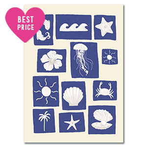 BY31&reg; Karten f&uuml;r Schmuck Nature White-blue