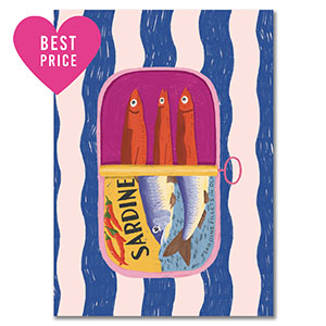 BY31&reg; Karten f&uuml;r Schmuck "Sardine" Blue-white