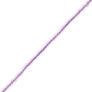 Perlen Naturstein Facett geschliffen 2mm Light amethyst-pearl shine coating