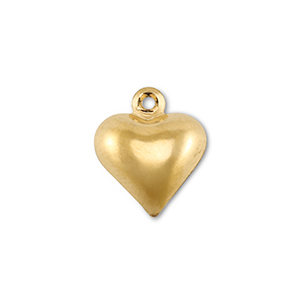 Anh&auml;nger aus Stainless Steel - Rostfreiem Heart Gold