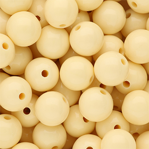 14 mm DQ Perlen aus Acryl shiny Pastel yellow 11-0616 TPG