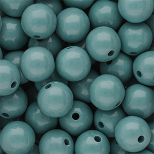 12 mm DQ Perlen aus Acryl shiny Cameo blue 15-4414 TCX