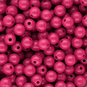 10 mm DQ Perlen aus Acryl shiny Rose violet 17-2624 TCX