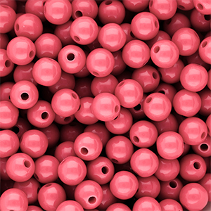 8 mm DQ Perlen aus Acryl shiny Pink lemonade 16-1735 TCX