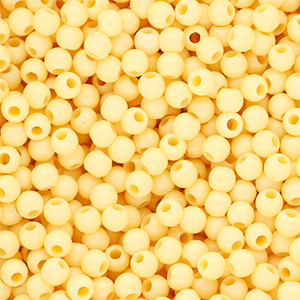 6 mm DQ Perlen aus Acryl shiny Pastel yellow 11-0616 TPG