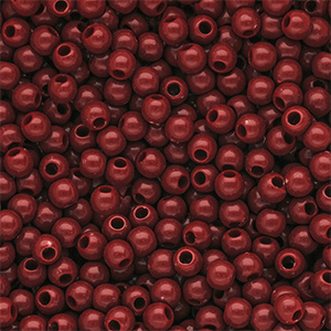 4 mm DQ Perlen aus Acryl shiny Salsa red 18-1657 TCX