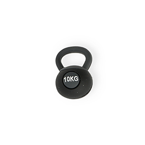 Statement-Anh&auml;nger Kettlebell "10kg" Black-dark grey-white