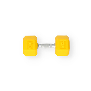 Statement-Anh&auml;nger Dumbell "10kg" Dark yellow-silver