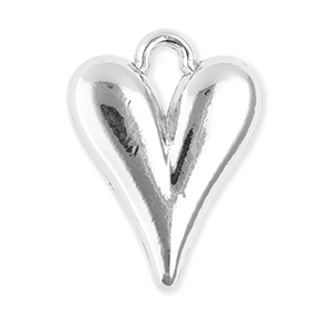 Anh&auml;nger Metall Heart Silver