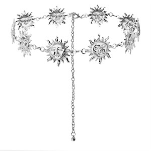 H&uuml;ftketten Sun Silver