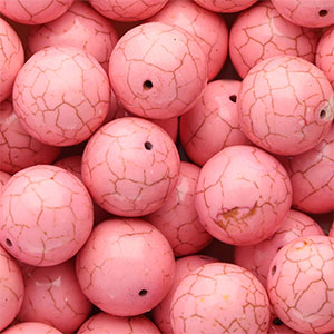 Keramik Perlen 20&nbsp;mm Pink
