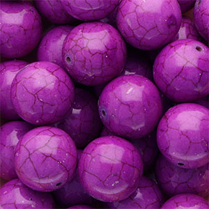 Keramik Perlen 20&nbsp;mm Purple