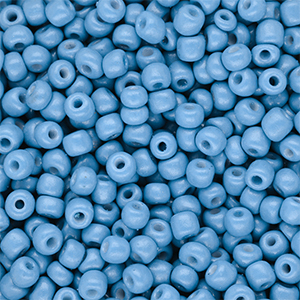 Rocailles Perlen Glas 6/0 (4 mm) Light blue