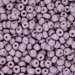 Rocailles Perlen Glas 6/0 (4 mm) Dusty mauve purple