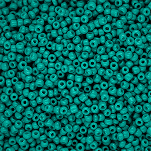 Rocailles Perlen Glas 12/0 (2 mm) Teal green