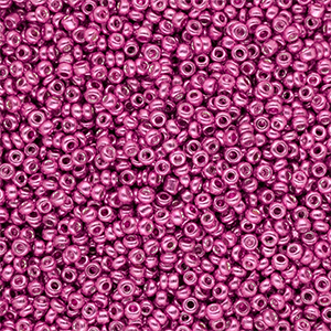 Rocailles Perlen Glas 12/0 (2 mm) Metallic shine fuchsia pink