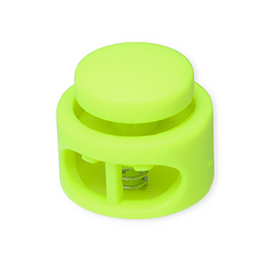 Farbiges Zubeh&ouml;r Kordelstopper Round Neon green