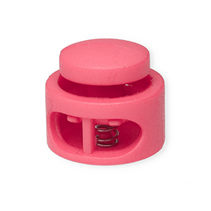 Farbiges Zubeh&ouml;r Kordelstopper Round Pink