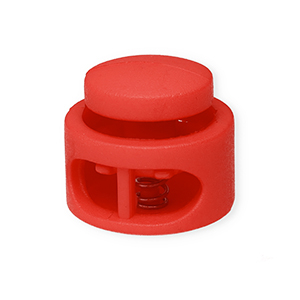 Farbiges Zubeh&ouml;r Kordelstopper Round Red