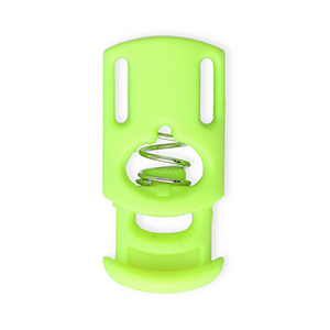 Farbiges Zubeh&ouml;r Kordelstopper Rectangle Neon green