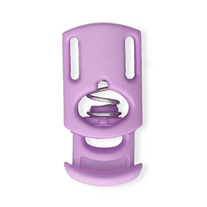 Farbiges Zubeh&ouml;r Kordelstopper Rectangle Lilac