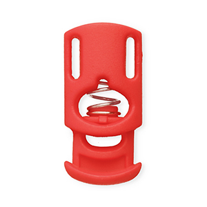 Farbiges Zubeh&ouml;r Kordelstopper Rectangle Red