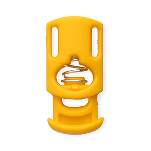 Farbiges Zubeh&ouml;r Kordelstopper Rectangle Tropical orange