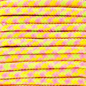 Musthave Paracord 6 mm Yellow-light pink-lime green