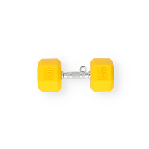 Statement-Anh&auml;nger Dumbell "10kg" Dark yellow-silver