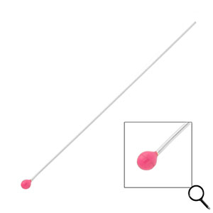 BY31&reg; Zubeh&ouml;r aus Stainless Steel - Rostfreiem Stahl Nietstifte with Ball 70 mm Silver-magenta pink