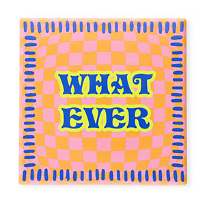 BY31&reg; Deko-Fliese "What ever" Orange-pink-blue-neon yellow