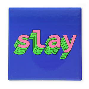 BY31&reg; Deko-Fliese "Slay" Blue-green-pink