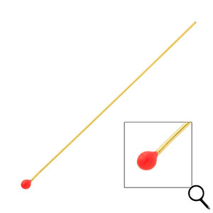 BY31&reg; Zubeh&ouml;r aus Stainless Steel - Rostfreiem Stahl Nietstifte with Ball 70 mm Gold-red