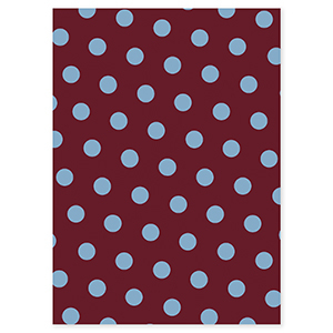 BY31&reg; Karten f&uuml;r Schmuck Dots Mahogany red-light blue