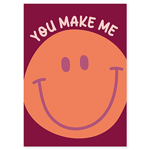 BY31&reg; Karten f&uuml;r Schmuck "You make me" Port red-orange-light pink-purple