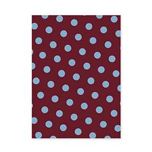 BY31&reg; Karten f&uuml;r Schmuck Dots Mahogany red-light blue