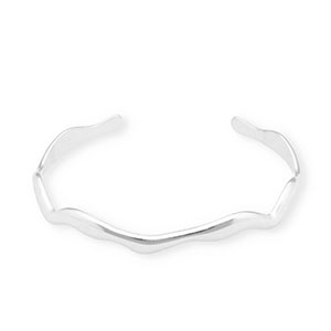 Stainless Steel - Rostfrei Stahl Armb&auml;nder Bangle Silver