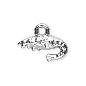 Anh&auml;nger aus Stainless Steel - Rostfreiem Stahl Shrimp Silver