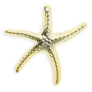 Anh&auml;nger Acryl Starfish Gold