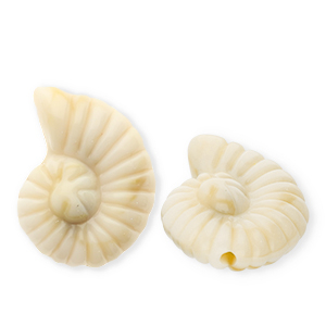 Perlen aus Acryl Shell Beige-brown