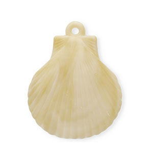 Anh&auml;nger Acryl Shell Beige-brown-white