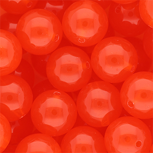 16 mm DQ&reg; Perlen aus Acryl shiny Vermillion red